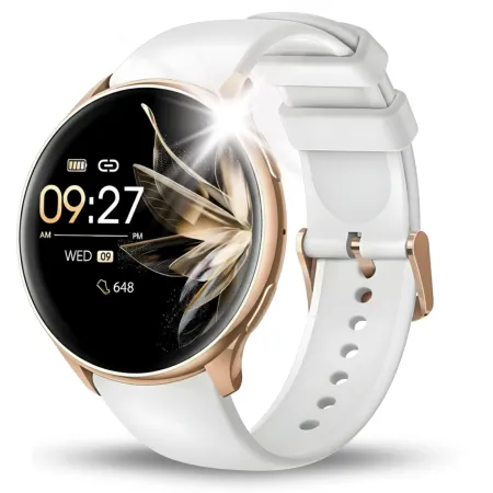 Smartwatch Zegarek Damski Angelo Y11 złoty AMOLED Ciśnienie Kroki Rozmowy Menu PL